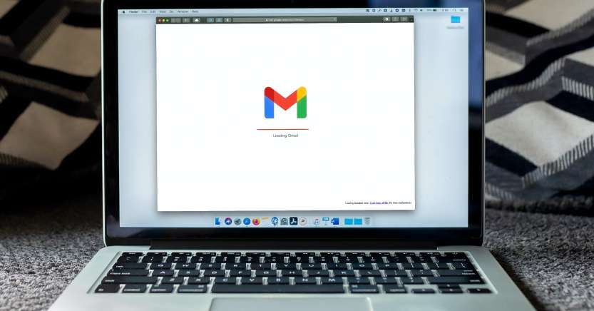 Gmail Loading on Laptop Screen